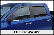 Cargar imagen en el visor de la galería, EGR 09-12 Dodge Ram F/S Pickup Quad Cab In-Channel Window Visors - Set of 4 - Matte (572655)