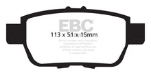 Load image into Gallery viewer, EBC 05-14 Honda Ridgeline 3.5 Greenstuff Rear Brake Pads