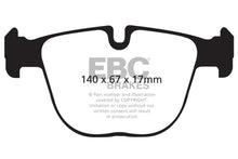 Cargar imagen en el visor de la galería, EBC 10+ BMW X5M 4.4 Twin Turbo Yellowstuff Rear Brake Pads