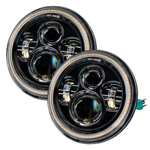 Cargar imagen en el visor de la galería, Oracle 07-18 Jeep Wrangler JK Switchback LED Halo Headlights - Amber/White - Switchback