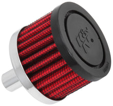 Cargar imagen en el visor de la galería, K&amp;N Steel Base Crankcase Vent Filter .5in Vent OD x 2in OD x 1.5in Height