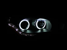 Cargar imagen en el visor de la galería, ANZO 2008-2015 Mitsubishi Lancer Projector Headlights w/ Halo Black (CCFL)