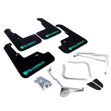 Cargar imagen en el visor de la galería, Rally Armor 15-21 Subaru WRX/STI Black UR Mud Flap w/Teal Altered Font Logo