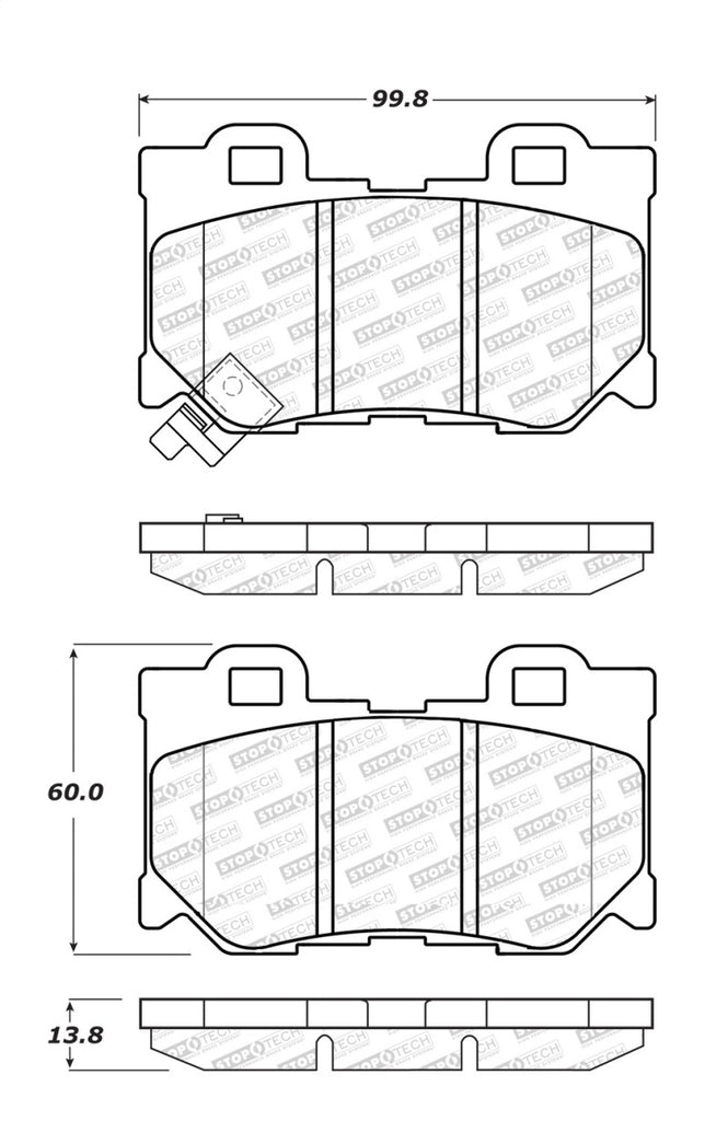 StopTech Street Select Brake Pads - Rear