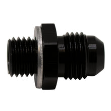 Cargar imagen en el visor de la galería, DeatschWerks 6AN Male Flare to M12 X 1.5 Male Metric Adapter (Incl Washer) - Anodized Matte Black