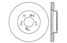 Cargar imagen en el visor de la galería, StopTech 97-01 Acura Integra Type R / 97-01 Honda CR-V Slotted &amp; Drilled Right Front Rotor