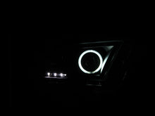 Load image into Gallery viewer, ANZO 2010-2014 Ford Mustang Projector Headlights w/ Halo Black (CCFL)