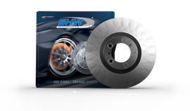 SHW 17-20 Porsche Panamera 4 w/Black Caliper w/o Ceramics Left Frt Smooth MB Brake Rotor (971615301)