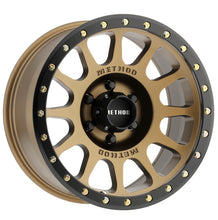 Cargar imagen en el visor de la galería, Method MR305 NV 18x9 -12mm Offset 6x5.5 108mm CB Method Bronze/Black Street Loc Wheel