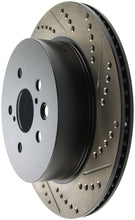 Load image into Gallery viewer, StopTech Power Slot 06-11 Lexus GS Series / 06-12 IS350 Rear Left Drilled &amp; Slotted Rotor