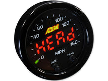 Cargar imagen en el visor de la galería, AEM X-Series 0-160 MPH Black Bezel w/ Black Face GPS Speedometer Gauge