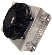Cargar imagen en el visor de la galería, CSF Dual Fluid Bar &amp; Plate HD Oil Cooler w/9in SPAL Fan (1/3 &amp; 2/3 Partition) - 13.8in L x 10in H
