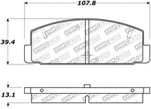 Cargar imagen en el visor de la galería, StopTech Street Touring 89-95 Mazda RX7 / 03-05 Mazda 6 Rear Brake Pads