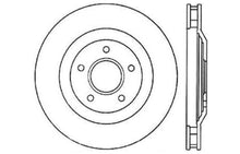 Cargar imagen en el visor de la galería, StopTech 04 &amp; 08 Cadillac XLR/XLR-V / 97-04 Chevy Corvette Slotted &amp; Drilled Front Right Rotor