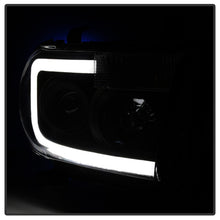 Cargar imagen en el visor de la galería, Xtune Toyota Tundra 07-13 LED Light Bar Projector Headlights Black Smoked PRO-JH-TTU07-LED-BSM