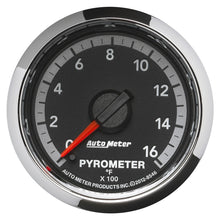 Cargar imagen en el visor de la galería, Autometer Gen4 Dodge Factory Match 52.4mm Full Sweep Electronic 0-1600 Deg F EGT/Pyrometer Gauge