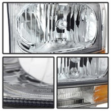 Cargar imagen en el visor de la galería, Xtune Ford F250/350/450 Superduty 99-04 Crystal Headlights w/ Bumper Lights HD-JH-FF25099-AM-C
