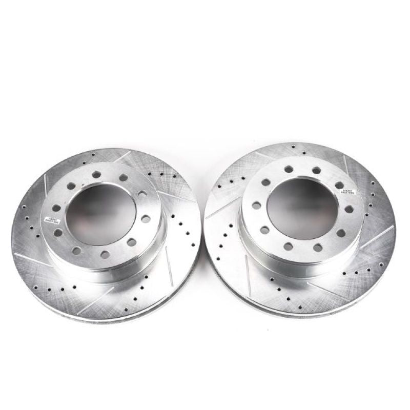 Power Stop 05-16 Ford F-450 Super Duty Front Evolution Drilled & Slotted Rotors - Pair