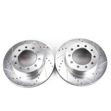 Cargar imagen en el visor de la galería, Power Stop 05-16 Ford F-450 Super Duty Front Evolution Drilled &amp; Slotted Rotors - Pair