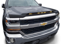 Load image into Gallery viewer, AVS 2016-2018 Chevy Silverado 1500 Aeroskin Low Profile Hood Shield w/ Lights - Black