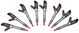 Exergy 17-19 Chevrolet Duramax 6.6L LP5 New 100% Over Injector - Set of 8