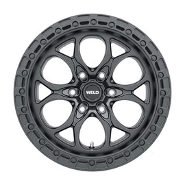 Weld Off-Road W108 18X9 Ledge 6X139.7 ET00 BS5.00 Satin Black / Black Ring 106.1