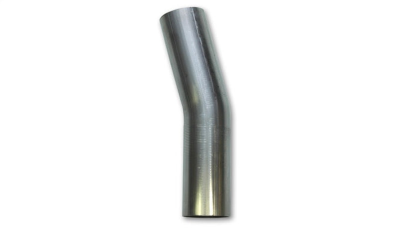 Vibrant 2.5in O.D. T304 SS 15 deg Mandrel Bend 5in x 5in leg lengths (3.5in Centerline Radius)