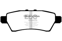 Cargar imagen en el visor de la galería, EBC 05-12 Nissan Pathfinder 4.0 Yellowstuff Rear Brake Pads