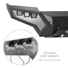 Cargar imagen en el visor de la galería, Go Rhino 16-21 Tacoma Element Front Bumper w/ Power Actuated Hide-away Light Bar Mount Tex Black