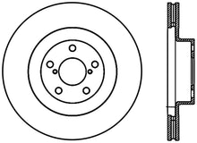 Load image into Gallery viewer, StopTech 02-10 Subaru WRX Slotted &amp; Drilled Left Front Rotor (exc. STi)