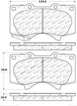 Cargar imagen en el visor de la galería, StopTech 05-17 Toyota Tacoma w/6 Lug Holes Wheels Street Performance Front Brake Pads