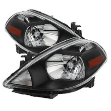 Cargar imagen en el visor de la galería, Xtune Nissan Versa 07-12 Crystal Headlights Black HD-JH-NV07-AM-BK