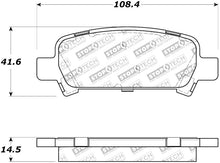 Cargar imagen en el visor de la galería, StopTech Street Touring 05-09 Subaru Legacy Rear Brake Pads