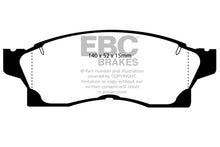 Cargar imagen en el visor de la galería, EBC 91-92 Toyota MR2 2.0 Turbo Redstuff Front Brake Pads