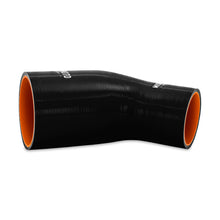 Cargar imagen en el visor de la galería, Mishimoto Silicone Reducer Coupler 45 Degree 2.5in to 3.25in - Black