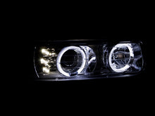 Cargar imagen en el visor de la galería, ANZO 1999-2002 Chevrolet Silverado 1500 Projector Headlights w/ Halo Chrome