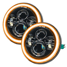 Cargar imagen en el visor de la galería, Oracle 07-18 Jeep Wrangler JK Switchback LED Halo Headlights - Amber/White - Switchback