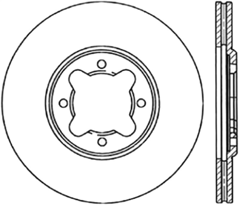 StopTech 82-85 Toyota Celica Supra Drilled Front Left Rotor