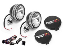 Cargar imagen en el visor de la galería, Rugged Ridge 6in Halogen Light Kit Black Steel Housings
