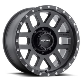 Method MR306 Mesh 18x9 -12mm Offset 8x170 130.81mm CB Matte Black Wheel