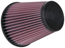 Cargar imagen en el visor de la galería, K&amp;N Filter Universal Rubber Filter 3 1/2 inch 10 Degree Flange 5 3/4 inch OD 6 inch Height