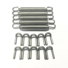 Cargar imagen en el visor de la galería, Ticon Industries Black Silicone Titanium Spring Tab and Spring Kit (10 Tabs/5 Springs) - 5 Pack