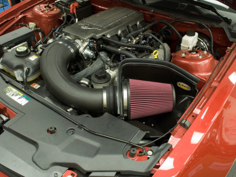 Airaid 2010 Ford Mustang GT 4.6L MXP Intake System w/ Tube (Oiled / Red Media)