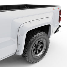 Cargar imagen en el visor de la galería, EGR 14+ Chev Silverado 6-8ft Bed Bolt-On Look Color Match Fender Flares - Set - Summit White