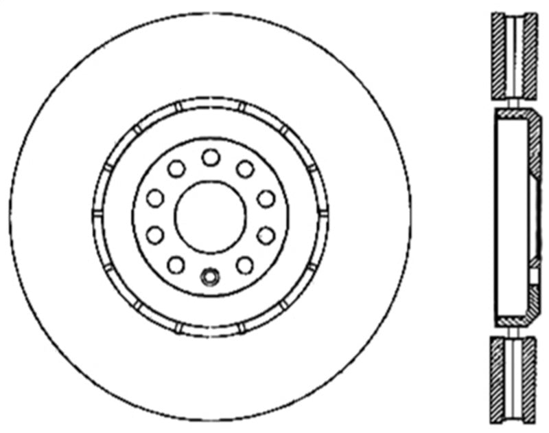 StopTech Slotted & Drilled Sport Brake Rotor