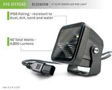 Cargar imagen en el visor de la galería, DV8 Offroad 3in Cube LED Light 40W Pod Light 5W LED