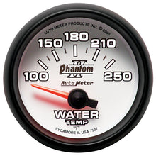 Cargar imagen en el visor de la galería, Autometer Phantom II 52.4mm SSE 100-250 Deg F Water Temperature Gauge