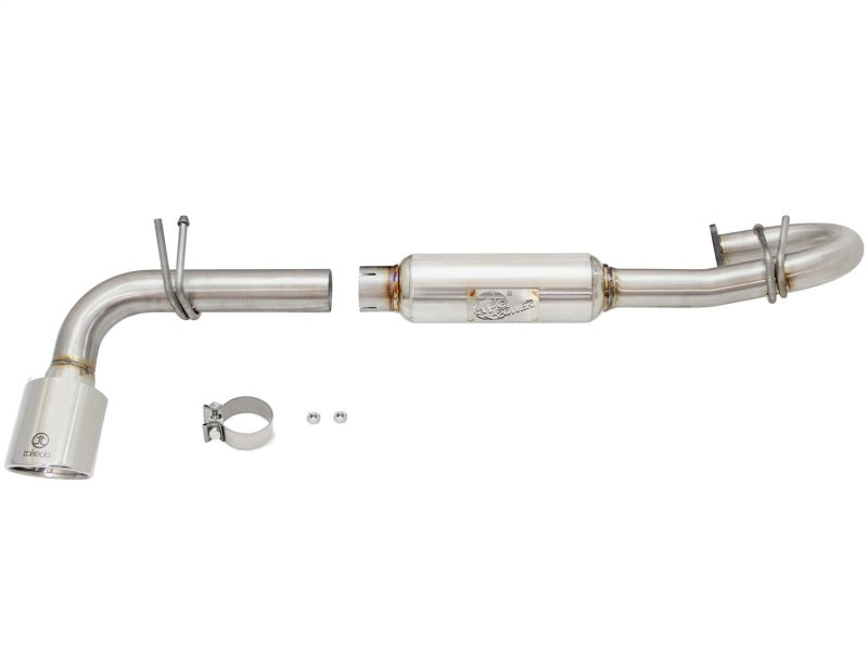 aFe 11-16 Scion TC L4-2.5L 304SS 2-1/4in to 2-1/2in Axle-Back Takeda Exhaust w/ Polished Tip