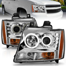 Cargar imagen en el visor de la galería, ANZO 2007-2013 Chevrolet Avalanche Projector Headlights w/ Halo Chrome