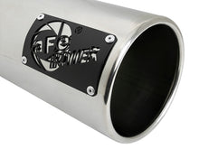 Cargar imagen en el visor de la galería, aFe SATURN 4S 4in SS Intercooled Exhaust Tip - Polished 4in In x 5in Out x 12in L Bolt-On